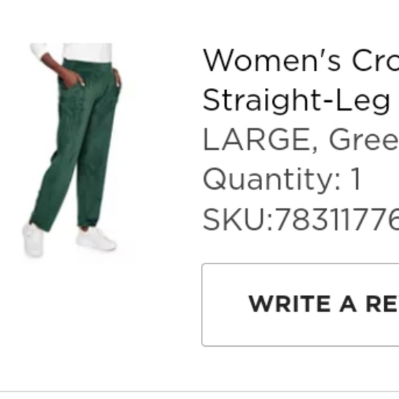Women's Ultra-Soft Straight-Leg Velour Midrise Pant - Picture 1 of 3